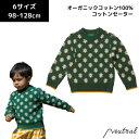 キッズ セーター コットンセーター グリーン Little Green Radicals 男の子 女の子 グリーン オーガニックコットン100% ブランド インポート 暖かい アウター セーター 綿 プレゼント ギフト かわいい おしゃれ お揃い 95 100 110 120 130cm