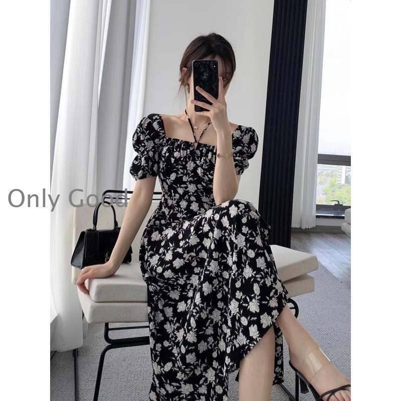 ワンピース レディース20代ワンピース 春夏 シフォンワンピース 花柄 マキシワンピース Vネック オシャ..