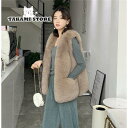 毛皮ベスト ファーベスト レディース アウター 毛皮コート ふわふわ ファー フェイクファー モコモコ 秋 冬 暖かい 防寒 高級感