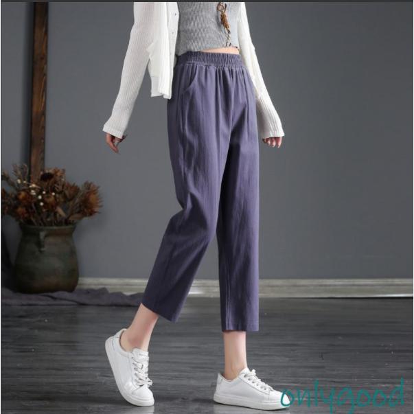 チノパン ワイドパンツ レディース リネン テーパードパンツ ウエストゴム ズボン ロング ゆったり イージーパンツ カジュアル 春夏 秋 体型カバー