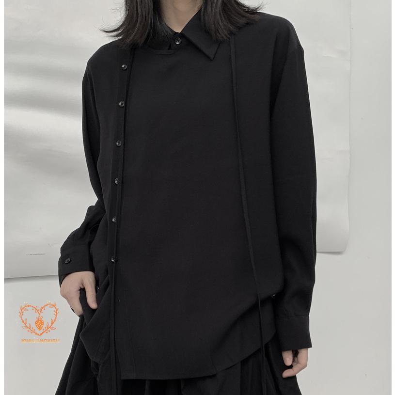 ブラウス 長袖シャツ トップス 的 レディース デザイン ゆったり オリジナル オーバーサイズ 体型カバー 秋服 冬服 おしゃれ キレイめ