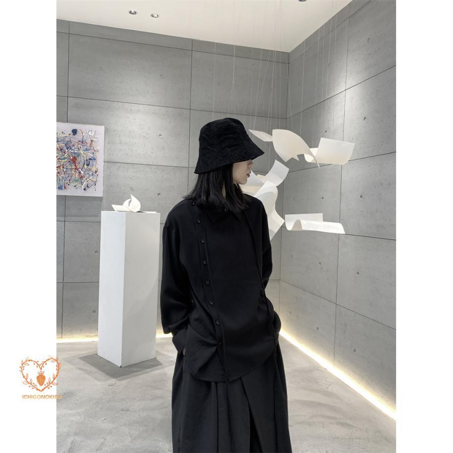 株式会社NEUTRALのブラウス 長袖シャツ トップス 的 レディース デザイン ゆったり オリジナル オーバーサイズ 体型カバー 秋服 冬服 おしゃれ キレイめ｜アングル3