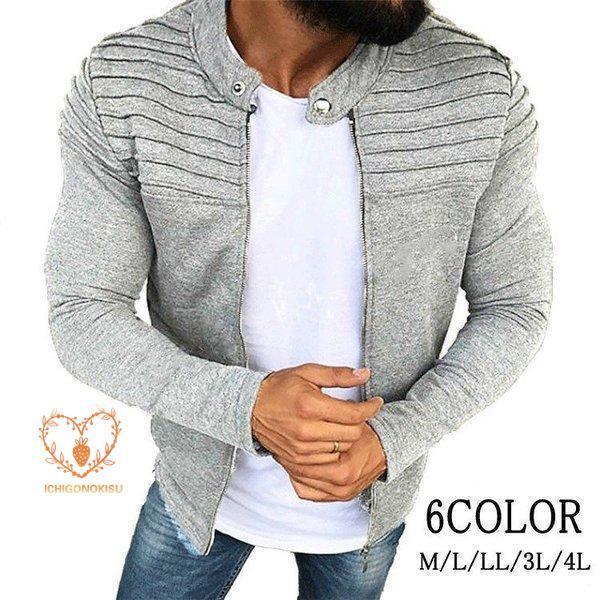 パーカー メンズ ジャケットジップアップ メンズ ファッション ス トレーナー メンズジャケット 秋 長袖 おしゃれ アウター コート