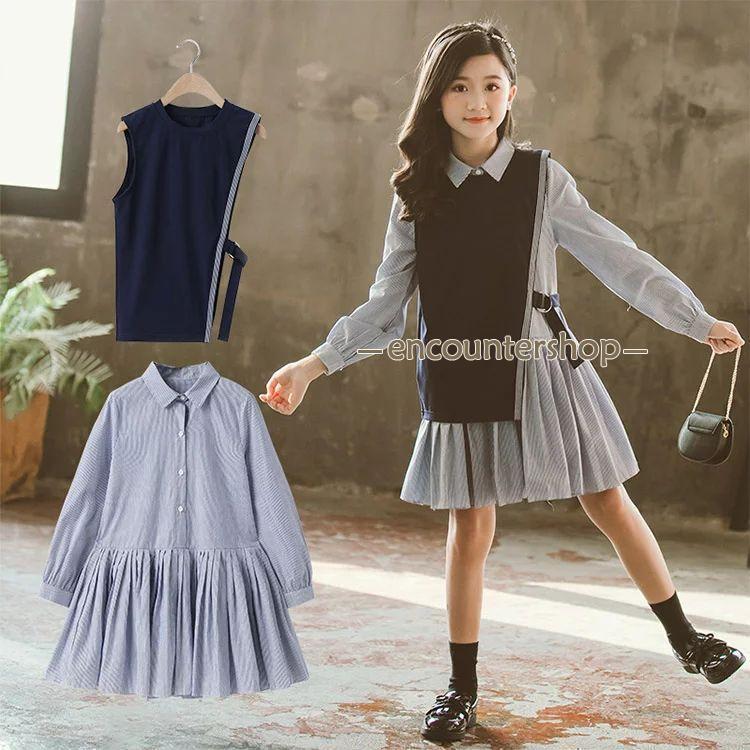 新品子供 ワンピースフォーマルピアノ発表会 春秋 長袖 ワンピース 女の子 二次会 結婚式 入園式 卒園式 入学式 発表会 受験用 七五三 卒園式 学園祭 可愛い 女