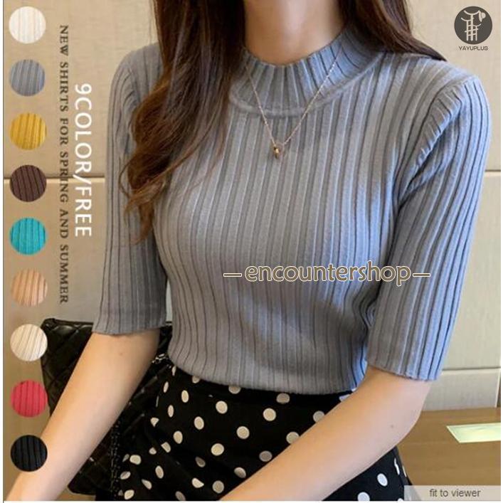 ニット 半タートルネックセーター ニットセーター ハイカラー プルオーバー ソリッド トップス 春夏 秋物 女性用 エレガント おしゃれ きれいめ 着痩せ シンプル ファッション【素 材】ポリエステル【サイズ】F着丈約57cm　肩幅約34cm　身幅約66cm　袖丈約25cmモデル：162cm/45kg（B85cm/W66cm/H83cm）【カラー】ホワイト、キャメル、イー、グリーン、ブラック、ブルー【長袖タイプ追加】ホワイト、ブルー、イー、ブラック、ワイン、グレー、杏色