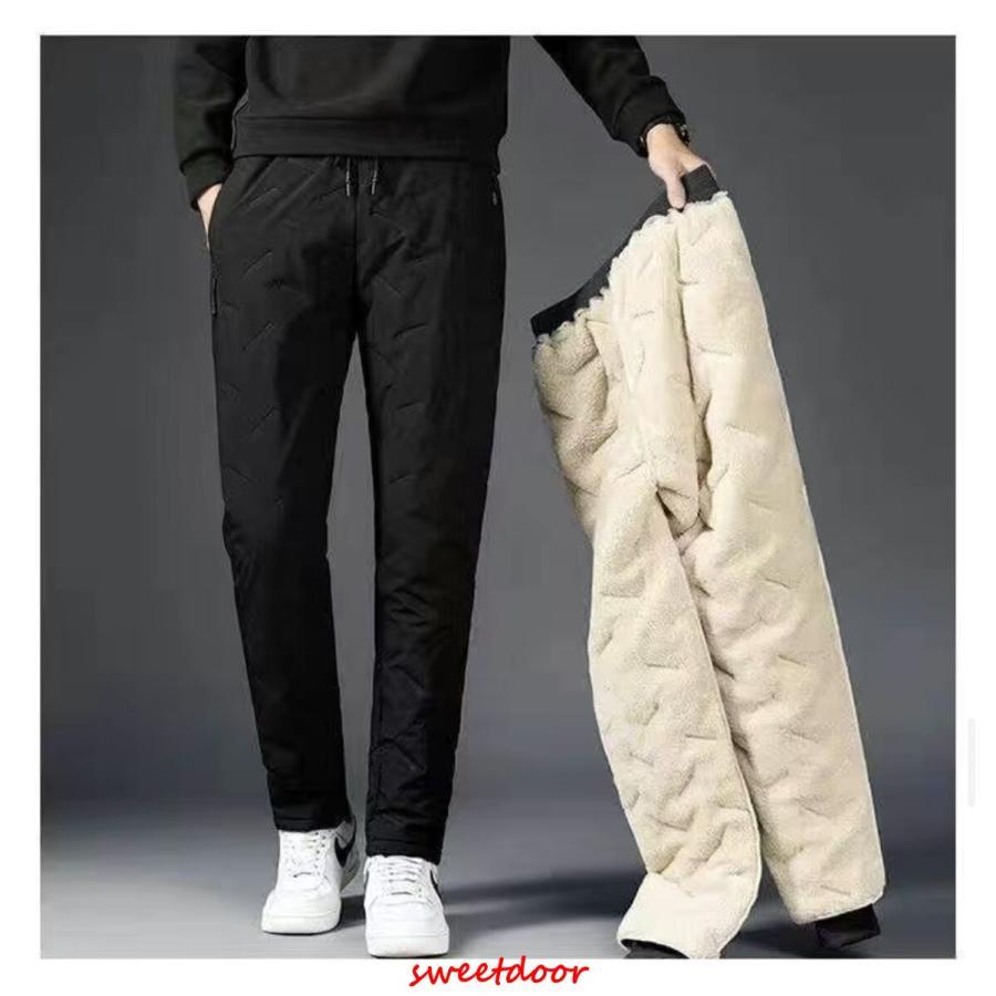 ダウンパンツ 登山用パンツ メンズ 裏起毛 裏ボア 中綿入り 登山 厚手 冬用 男性用 防寒パンツ 作業着 防風パンツ 暖かい