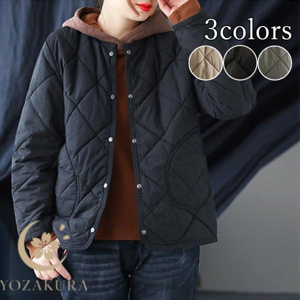 ダウンコート レディース 中綿ジャケット 中綿コート 中綿ダウンジャケット 軽い 軽量 防寒 保温 秋冬 アウター キルティング ママ 防風 暖かい 着痩せ
