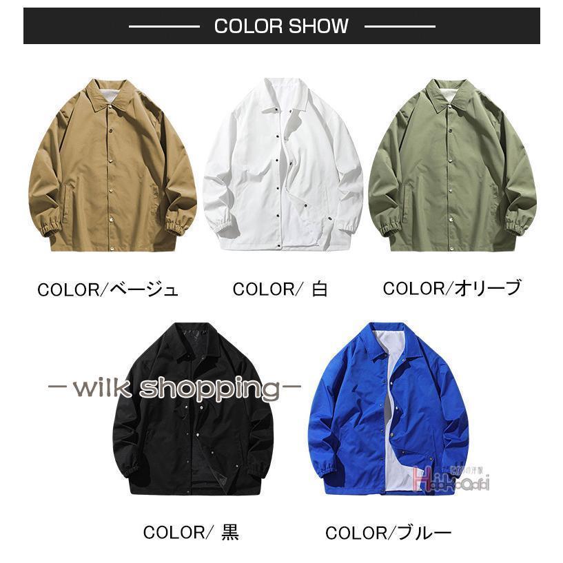 コーチジャケット メンズ ジャケット ウインドブレーカー 裏地付き ライトアウター...