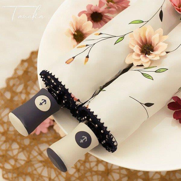 手書き風花柄日傘 晴雨兼用 軽量 UVカット 折りたたみ傘 遮光 遮熱 完全遮光 折り畳み 傘 レディース ..