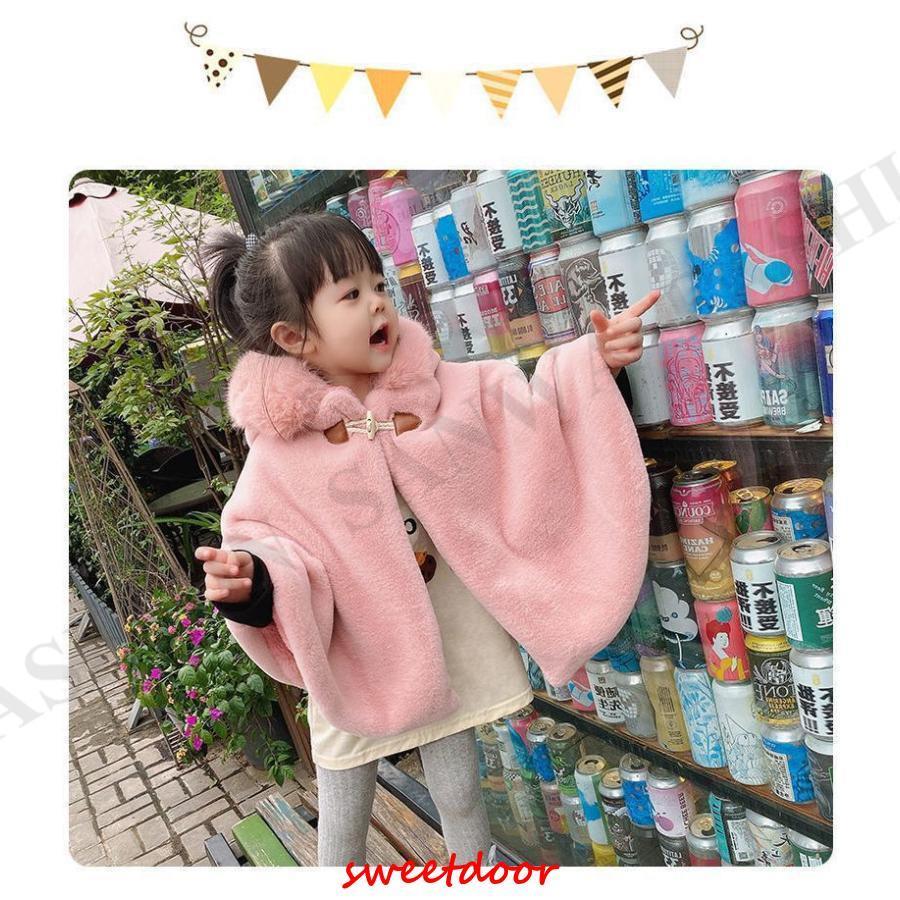 ポンチョ 子供 コート ケープ キッズ ポンチョ キッズ もこもこ 防寒コート女の子 ...