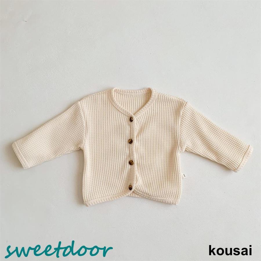 キッズ 子供服 カーディガン 無地 トップス 春秋冬 男の子 女の子 60 70 80 90 100