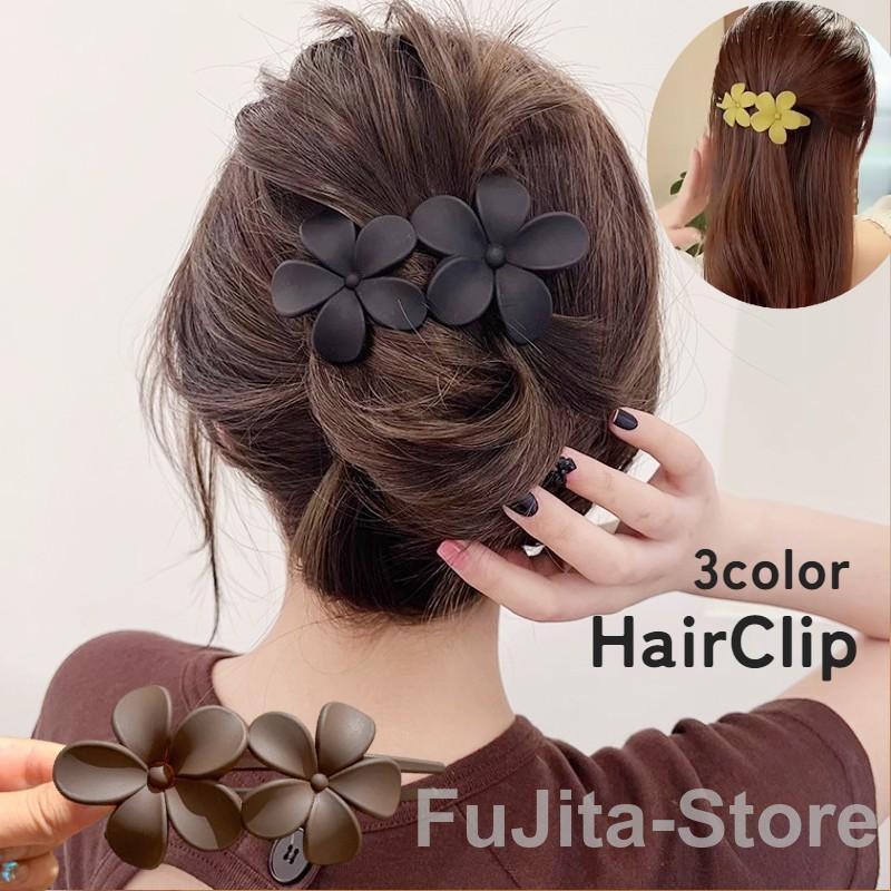 樂天商城 - ヘアクリップ レディース 女性 ヘアアクセサリー 髪飾り まとめ髪 ヘアアレンジ フラワー 花 かわいい おしゃれ きれいめ ハーフアップ フルアップ