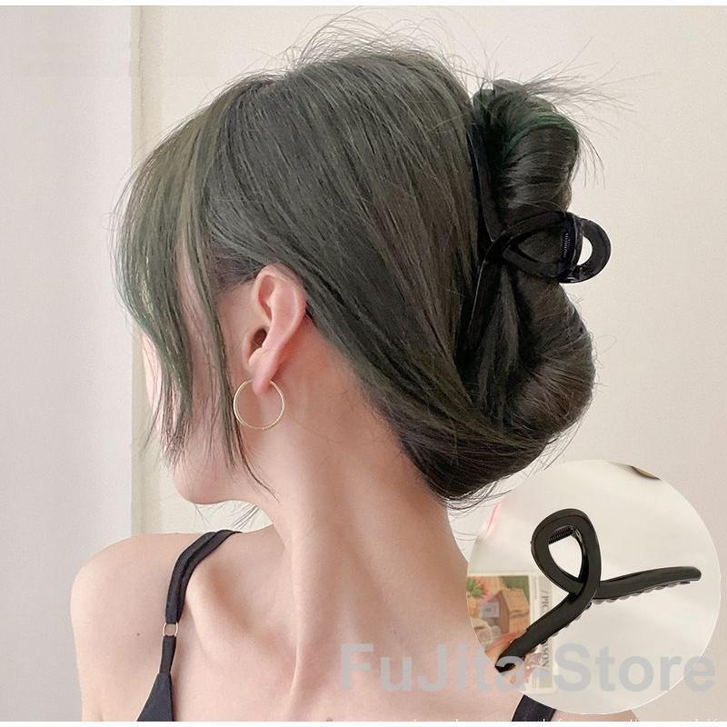 ヘアクリップ レディース 女性 ヘアアクセサリー ヘアアクセサリ バレッタ まとめ髪 髪留め ロングヘア ヘアアレンジ 簡単 挟む シンプル おしゃれ