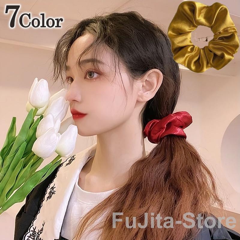 シュシュ レディース ヘアアクセサリー ヘアゴム 髪飾り 髪留め まとめ髪 ヘアアレ...
