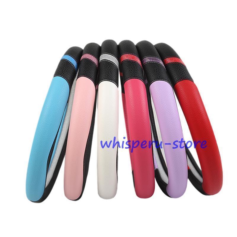 新品 ハンドルカバー D/O型 軽自動車 レディース 女性用 可愛い レザー 通気性 ステアリングカ ...