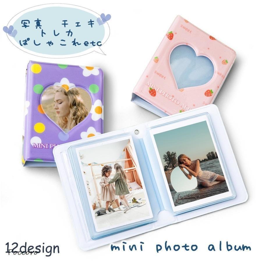 ミニフォトアルバム 写真 トレカケース コレクトブック 名刺 カード ミニアルバム 推し活 チェキ カー..