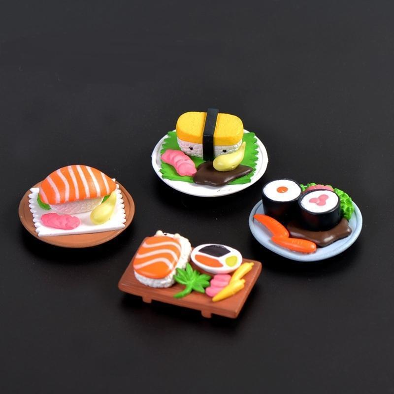 【1ケ】立体 リアル 寿司 サモン 焼き卵 巻き寿司 チャームパーツ 樹脂 飾り小物 置くタイプ アクセサリー