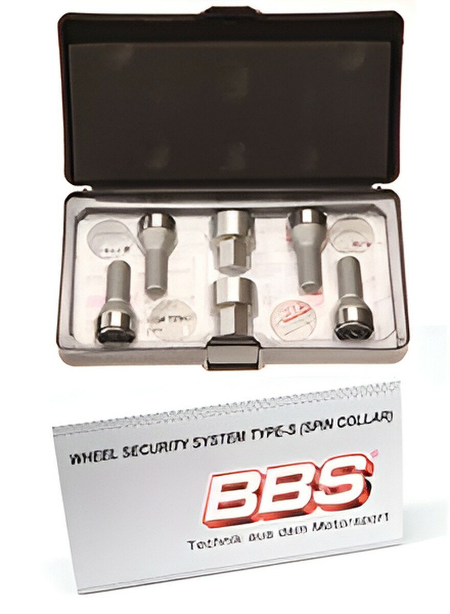 【10%OFF】BBS ビービーエス Security System セキュリティシステム Lock Bolt ロックボルト(シルバー)M14 60゜-30mm P1.5 PLBM6030AS