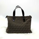 FENDI フェンディ ズッキーノ 2111.8BH138-JQ4.069 キャンバス ハンドバッグ トートバッグ レディース【中古】