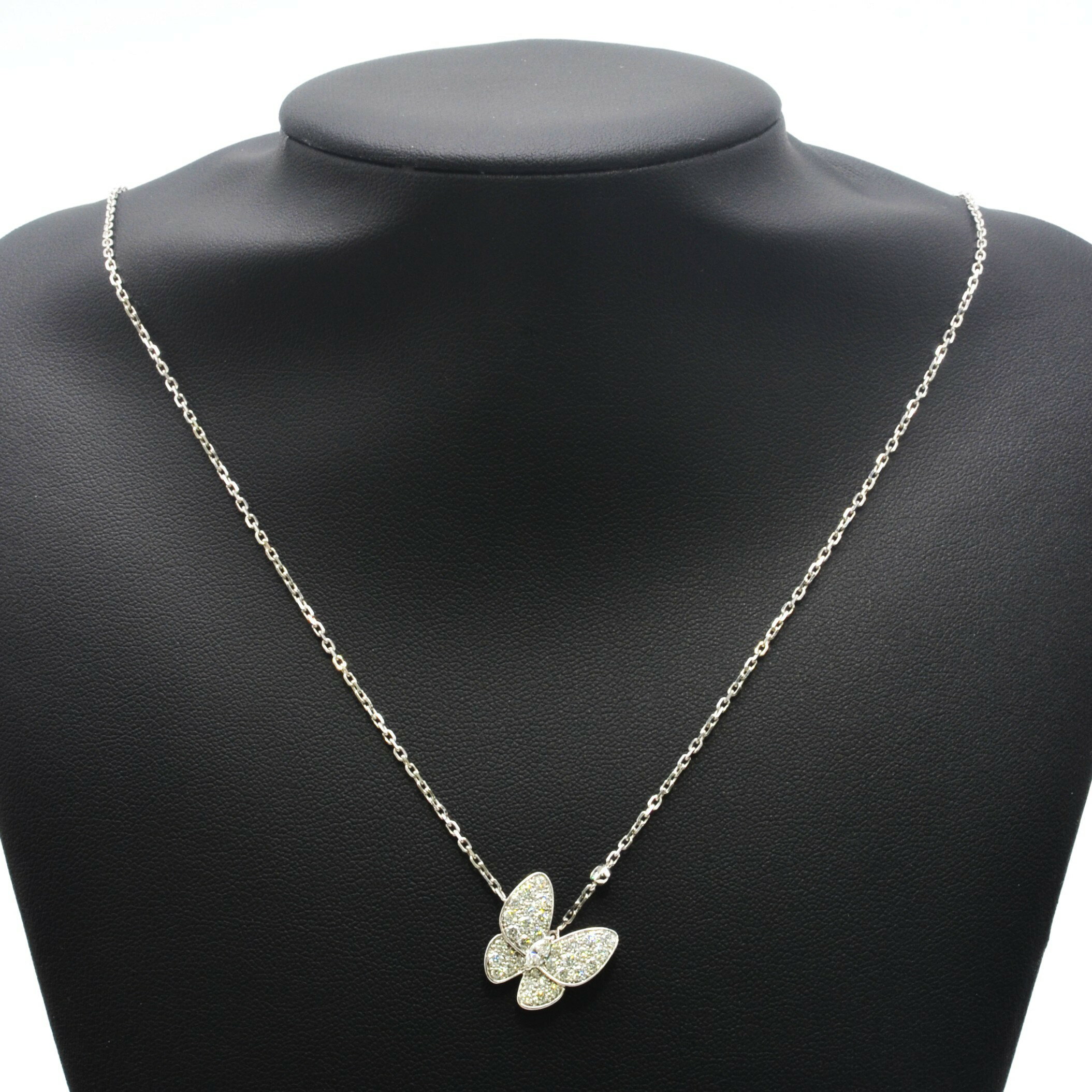 VANCLEEF&ARPELS ヴァンクリーフ＆アーペル ドゥ パピヨン ペンダント VCARO3M400 K18/ホワイトゴールド ダイヤモンド ネックレス ジュエリー 【中古】