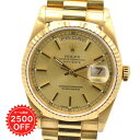 【マラソン限定2500円OFFクーポン&P2倍!】 ROLEX ロレックス デイデイト 18228 メンズ腕時計 自動巻き ゴールド文字盤 18金イエローゴール...