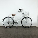 ＜リユース 中古＞自転車 軽快車 ブリヂストン LOCOCO 26インチ 3段