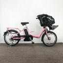 ＜リユース 中古＞自転車 子ども乗せサイクル 電動アシスト自転車 ブリヂストン Angelino 20インチ 内装3段