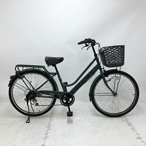 Rakuten - 【クーポン対象】中古 自転車 激安 軽快車 国内メーカー BOLDLINE 26インチ 外装6段 整備士点検済み