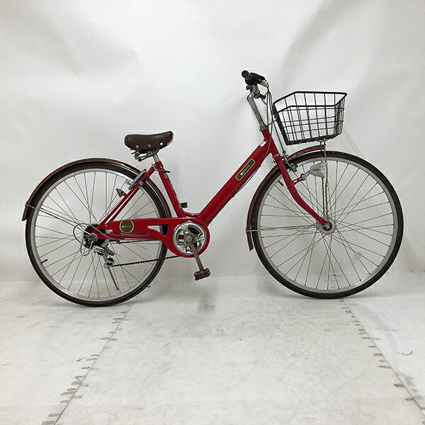 【クーポン対象】中古 自転車 激安 シティサイクル 国内メーカー Guren 27インチ 外装6段 整備士点検済み