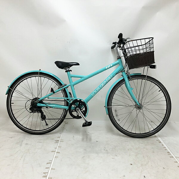 ◇ ◆ ◇ ◆ ◇ 商 品 情 報 ◇ ◆ ◇ ◆ ◇ 【外観ランク】　Bランク 【リユース・中古】　キッズ・ジュニアサイクル 【メーカー】　ルイガノ 【タイヤ】　　26インチ 【ギア】　　　外装7段 【カラー】　　グリーン系 ★LEDオートライト ★ローラーブレーキ ★アルミフレーム ★1本スタンド ★サークル錠付き(スペアキー：無し) ★安全性に問題のあるパーツは全て交換済み！ 【注意事項】 ※リユース商品の為、装備、スペックが純正と異なる場合がございます。 ※パーツ交換時に別メーカーのパーツが付いている場合がございます。 ※説明書の付属は御座いません。 ※画像に写りきれない使用・保管に伴う小傷や線傷がある場合がございます。 ※店舗と在庫共有している場合が御座いますので、品切れの際はキャンセル扱いとなります。