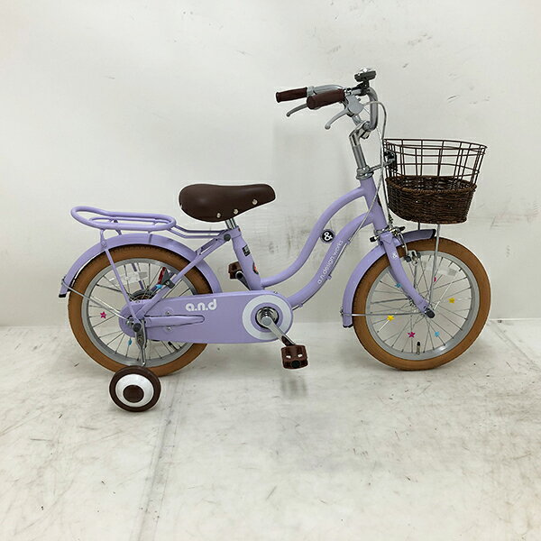 【クーポン対象】アウトレット品 自転車 激安 キッズサイクル 国内メーカー a.n.desgin works 16インチ 補助輪付き 変速なし 整備士点検済み