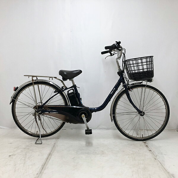 ◇◆◇◆◇ 商 品 情 報 ◇◆◇◆◇ 【外観ランク】　Bランク 【リユース・中古】　電動アシスト自転車 【メーカー】　パナソニック 【タイヤ】　　26インチ 【ギア】　　　内装3段 【カラー】　　ネイビー系 LEDバッテリーライト ローラーブレーキ ステンレスリム 最新基準モーター搭載 キャリアクラス27 サークル錠付き(スペアキー：無し) バッテリー・充電器付き 8Ahバッテリー搭載(実力容量：90-81％) ソーラーオートテール　作動未確認 安全性に問題のあるパーツは全て交換済み！ 【！注意事項！】 リユース商品の為、装備、スペックが純正と異なる場合がございます。 パーツ交換時に別メーカーのパーツが付いている場合がございます。 説明書の付属は御座いません。 画像に写りきれない使用・保管に伴う小傷や線傷がある場合がございます。 店舗と在庫共有している場合が御座いますので、品切れの際はキャンセル扱いとなります。