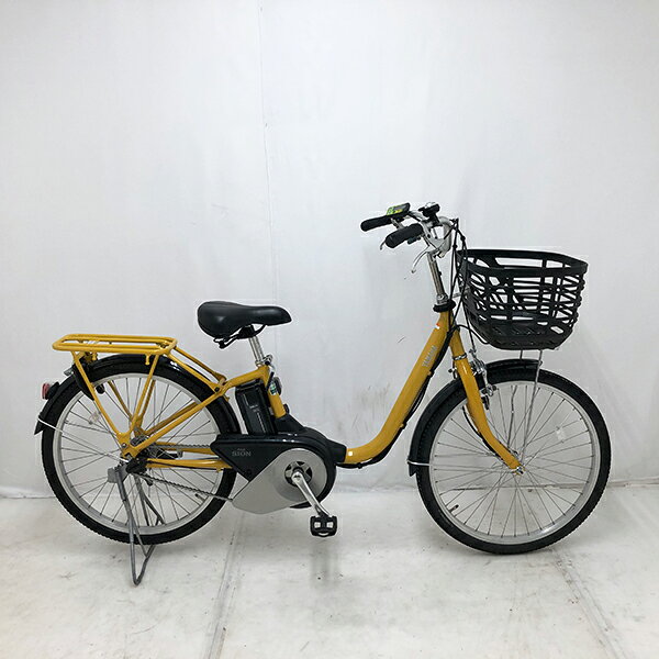 ◇◆◇◆◇ 商 品 情 報 ◇◆◇◆◇ 【外観ランク】　Bランク 【リユース・中古】　電動アシスト自転車 【メーカー】　YAMAHA 【タイヤ】　　24インチ 【ギア】　　　内装3段 【カラー】　　イエロー系 LEDバッテリーライト ローラーブレーキ アルミフレーム 最新基準モーター搭載 サークル錠付き(スペアキー：2本) バッテリー・充電器付き 12.3Ah新品バッテリー搭載(実力容量：100％) ソーラーオートテール　作動未確認 安全性に問題のあるパーツは全て交換済み！ 【！注意事項！】 リユース商品の為、装備、スペックが純正と異なる場合がございます。 パーツ交換時に別メーカーのパーツが付いている場合がございます。 説明書の付属は御座いません。 画像に写りきれない使用・保管に伴う小傷や線傷がある場合がございます。 店舗と在庫共有している場合が御座いますので、品切れの際はキャンセル扱いとなります。
