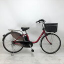【クーポン対象★8/1(金)~8/31(日)23:59まで】【充電器新品】中古 自転車 激安 電動アシスト パナソニック ViVi DX 26インチ 内装3段 整備士点検済み