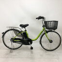 【クーポン対象★7/18(金)12:00~7/31(木)23:59まで】【バッテリー新品】中古 自転車 激安 電動アシスト パナソニックViVi DX 26インチ 内装3段 整備士点検済み