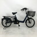 【クーポン対象★7/18(金)12:00~7/31(木)23:59まで】中古 自転車 激安 子供乗せ小径電動アシスト パナソニック GYUTTO ANNYS 20インチ 内装3段 整備士点検