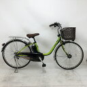 【クーポン対象★7/18(金)12:00~7/31(木)23:59まで】【充電器新品】中古 自転車 激安 電動アシスト パナソニック 26インチ 内装3段 整備士点検済み