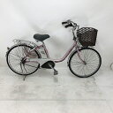 【クーポン対象★7/18(金)12:00~7/31(木)23:59まで】中古 自転車 激安 電動アシスト パナソニック ViVi TX 24インチ 内装3段 整備士点検済み