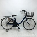【クーポン対象★7/18(金)12:00~7/31(木)23:59まで】中古 自転車 激安 電動アシスト パナソニック ViVi L 26インチ 内装3段 整備士点検済み