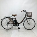 【クーポン対象★7/18(金)12:00~7/31(木)23:59まで】中古 自転車 激安 電動アシスト パナソニック ViVi LU 26インチ 内装3段 整備士点検済み