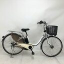 【クーポン対象★8/1(金)~8/31(日)23:59まで】【新品充電器】中古 自転車 激安 電動アシスト パナソニック 26インチ 内装3段 整備士点検済み