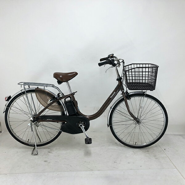 【クーポン対象】【充電器新品】中古 自転車 激安 電動アシスト パナソニック ViVi L 26インチ 内装3段..