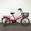 【クーポン対象★7/18(金)12:00~7/31(木)23:59まで】中古 自転車 激安 【新品バッテリー】電動アシスト 小径自転車 パナソニック 20インチ 内装3段 整備士点検済み