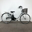【クーポン対象★8/1(金)~8/31(日)23:59まで】中古 自転車 激安【新品充電器】電動アシスト パナソニック 26インチ 内装3段 整備士点検済み