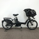 【クーポン対象★4/4(金)18:00~4/30(水)23:59まで】中古 自転車 激安【新品バッテリー】電動アシスト 子供乗せ付小径車 YAMAHA PAS ...