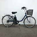 【クーポン対象★7/11(金)04:00~7/17(木)07:59まで】中古 自転車 激安【新品充電器】電動アシスト パナソニック 24インチ 内装3段 整備士点検済み