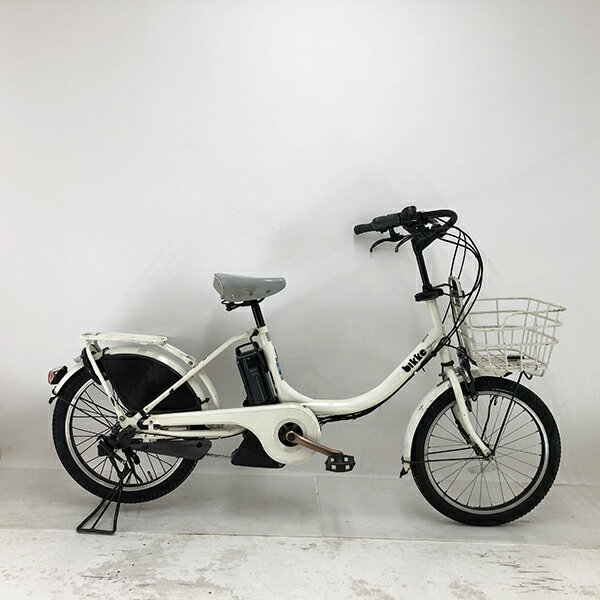 【クーポン対象★4/4(金)18:00〜4/30(水)23:59まで】中古 自転車 激安 電動アシスト 子供乗せ付小径自転車 ブリヂストン bikke 20インチ 内装3段 整備士点検済み