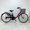 【クーポン対象★8/1(金)~8/31(日)23:59まで】中古 自転車 激安 電動アシスト 軽快車 YAMAHA PAS Natura 26インチ 内装3段 整備士点検済み