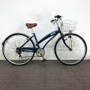 【クーポン対象★4/4(金)18:00〜4/30(水)23:59まで】中古 自転車 激安 シティサイクル mooneyes 27インチ 外装6段 整備士点検済み