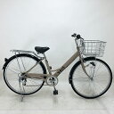 【クーポン対象★7/18(金)12:00~7/31(木)23:59まで】中古 自転車 激安 シティサイクル 国内メーカー VAIS 27インチ 外装6段 整備士点検済み